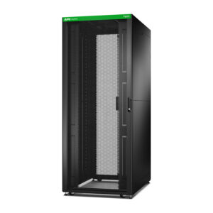 APC Easy Rack, 42U, Black, With Roof, Castors, Feet, 4 Brackets, and Side Panels, No Bottom, 1991H x 800W x 1100D mm