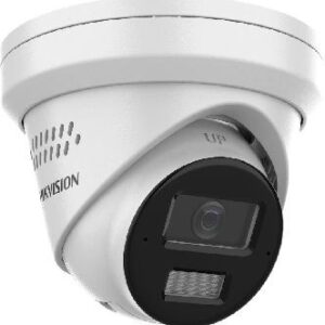 Hikvision 4MP AcuSense Strobe Light & Audible Warning & Smart Hybrid Light Fixed Turret Network Camera