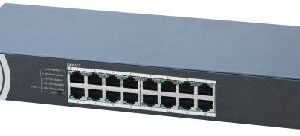 Hikvision 16-Port Gigabit Switch Plug & Play, Rugged Metal Case