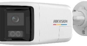 Hikvision 6MP Dual Lens Stitched Wide Angle ColorVu w/ Smart Hybrid Light Fixed Turret Network Camera