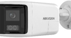 Hikvision 8MP Dual Lens Stitched Wide Angle Smart Hybrid Light Fixed Bullet Network Camera